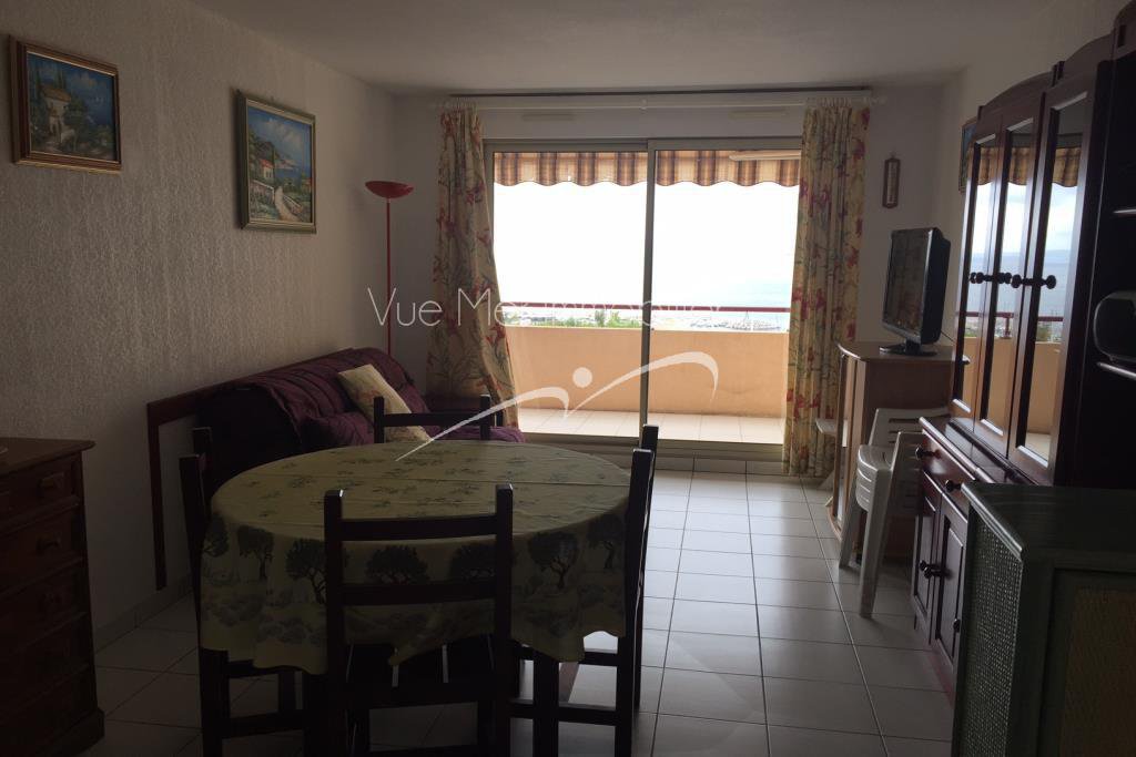 Appartement deux pièces avec agréable terrasse et vue imprenable sur la mer Le Lavandou