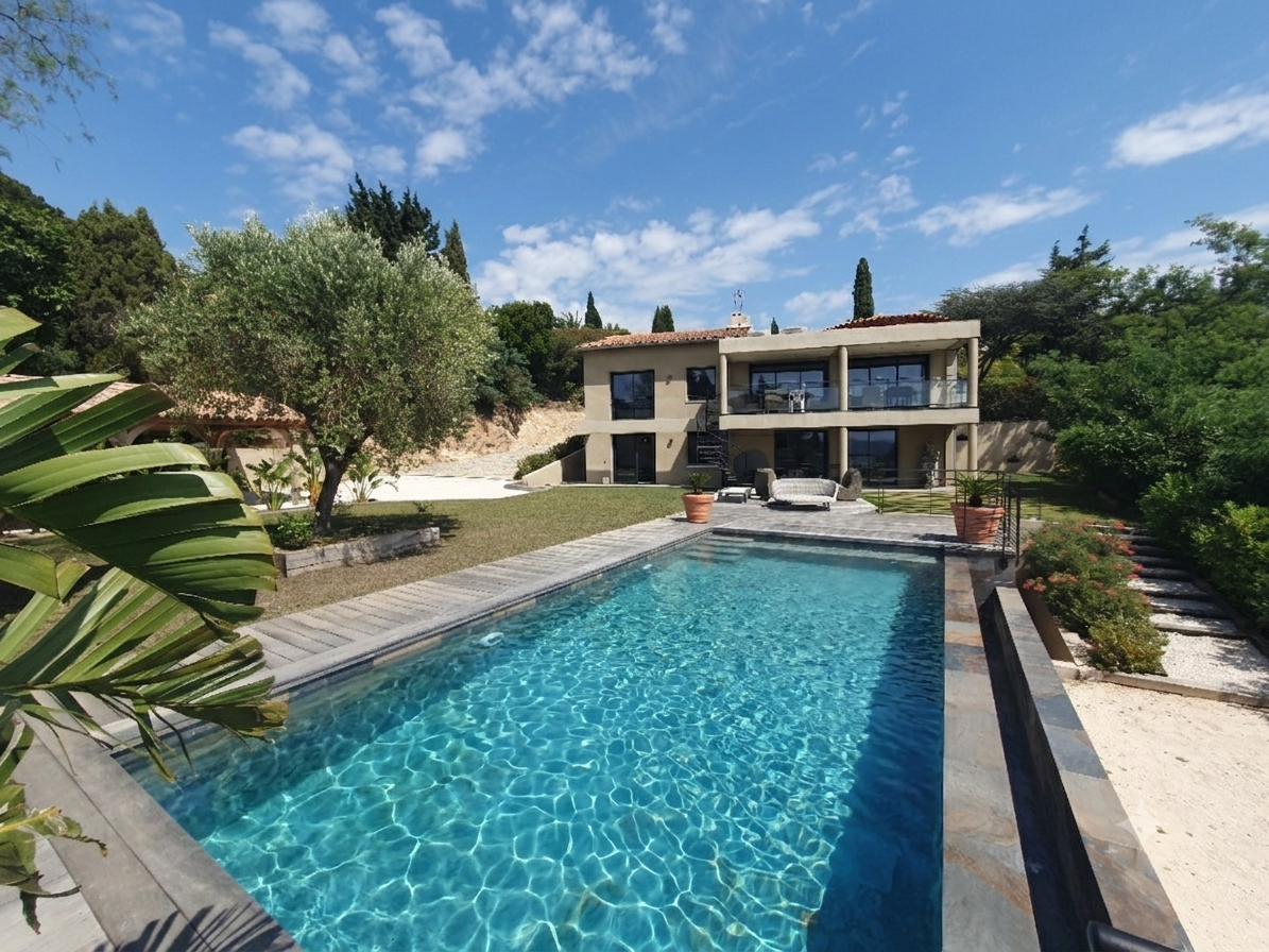 prix au m2 villa avec piscine au Lavandou