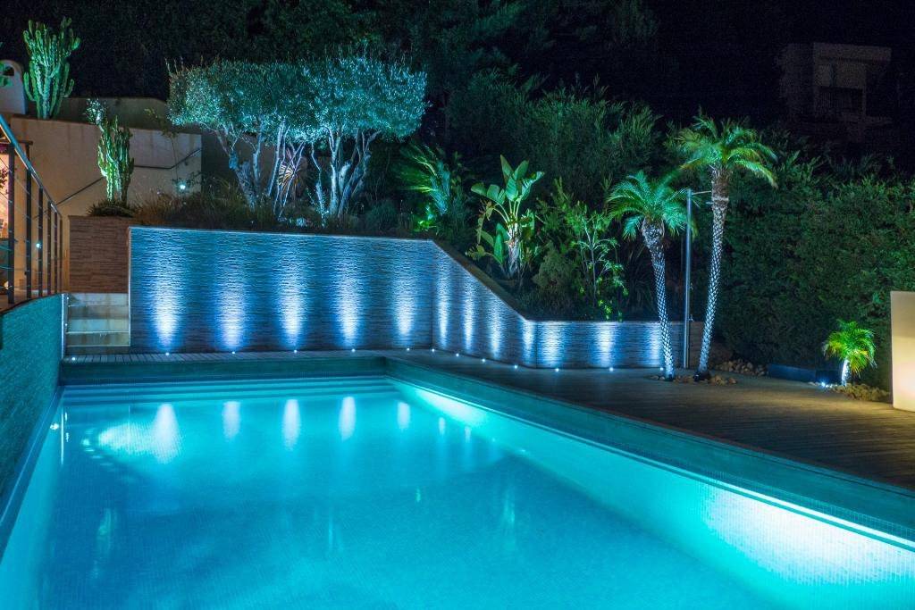 piscine éclairage