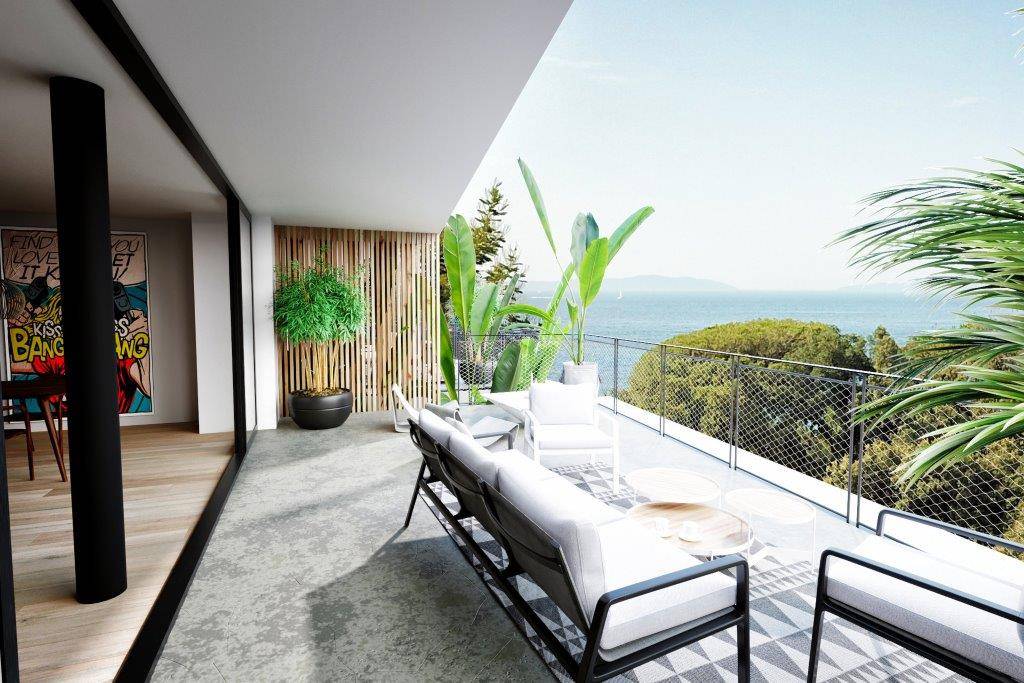Appartement / Villa de 138 m² accès plage et Vue Mer LAVANDOU 83980 Cavalière neuf