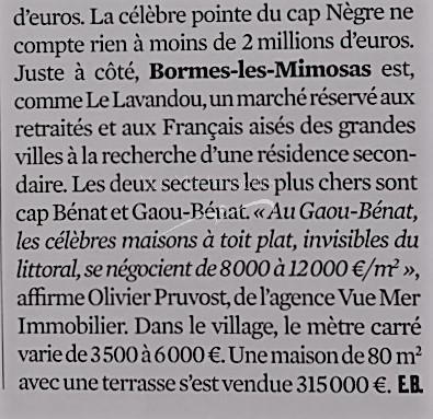 agence immobilière spécialisée dnas les biens d'exception vue mer
