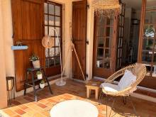 salon et chambre donne sur la terrasse